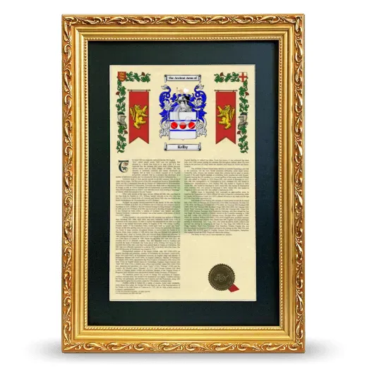 Kelby Deluxe Armorial Framed - Gold