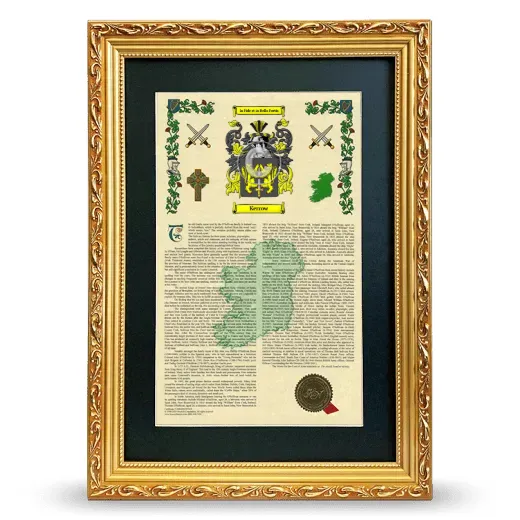 Kerrow Deluxe Armorial Framed - Gold