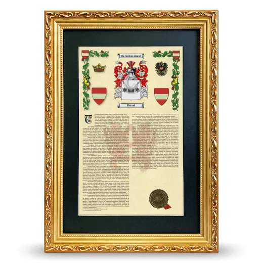 Ketrel Deluxe Armorial Framed - Gold