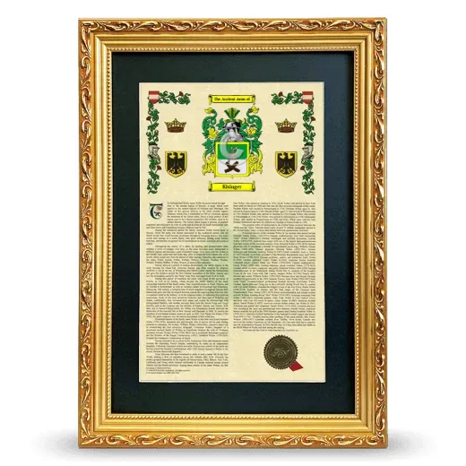 Kisinger Deluxe Armorial Framed - Gold