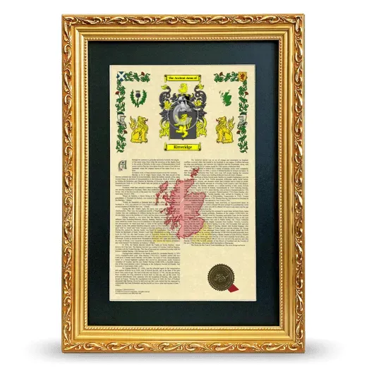 Kitteridge Deluxe Armorial Framed - Gold