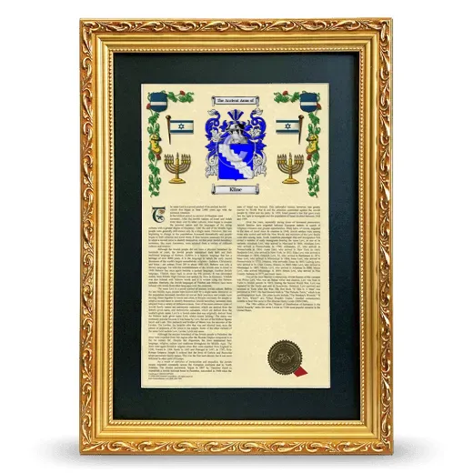 Kline Deluxe Armorial Framed - Gold