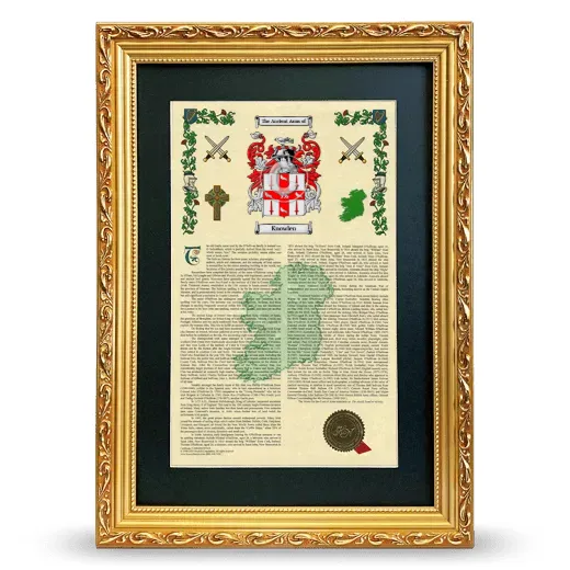 Knowlen Deluxe Armorial Framed - Gold