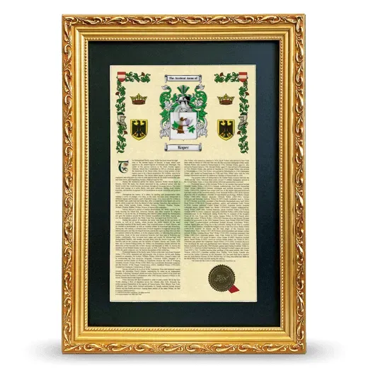 Koper Deluxe Armorial Framed - Gold