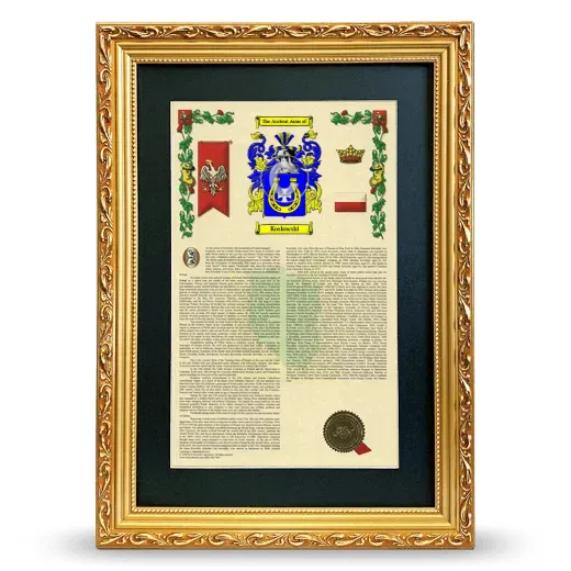 Koslowski Deluxe Armorial Framed - Gold