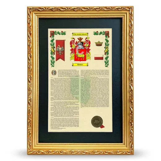 Kovacs Deluxe Armorial Framed - Gold