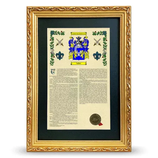 Labec Deluxe Armorial Framed - Gold