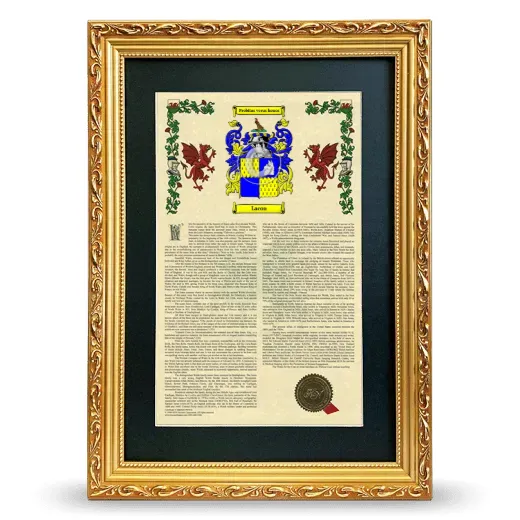Lacon Deluxe Armorial Framed - Gold