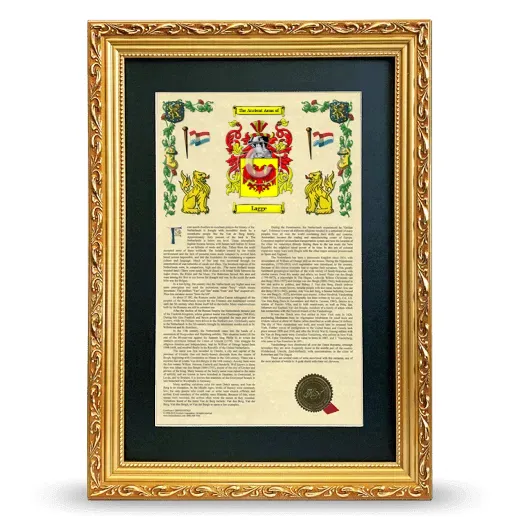 Lagge Deluxe Armorial Framed - Gold