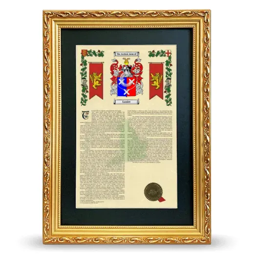 Lanier Deluxe Armorial Framed - Gold