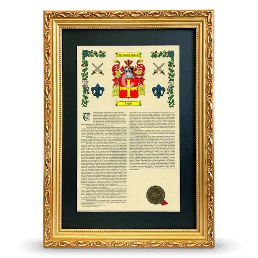 Lapic Deluxe Armorial Framed - Gold
