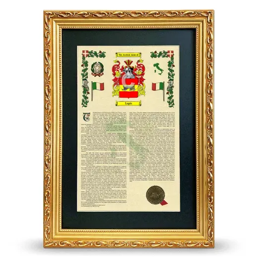 Lapis Deluxe Armorial Framed - Gold