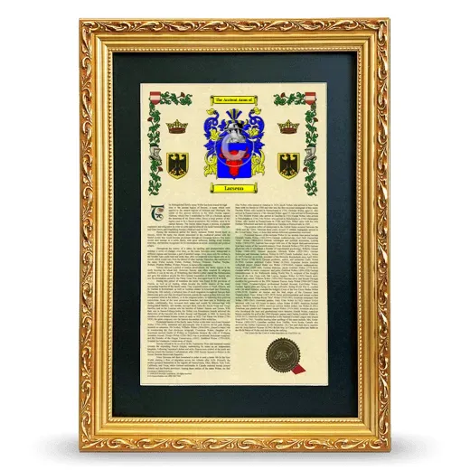 Larsenn Deluxe Armorial Framed - Gold