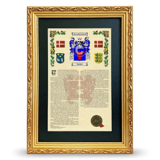 Larson Deluxe Armorial Framed - Gold