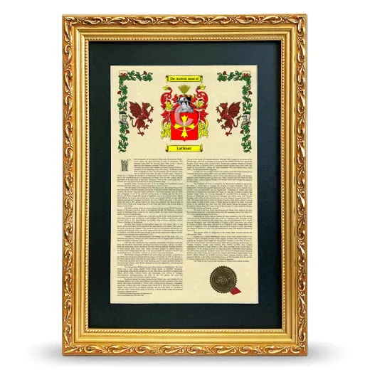 Latimar Deluxe Armorial Framed - Gold