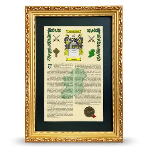 Lawless Deluxe Armorial Framed - Gold