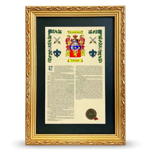 Le fremont Deluxe Armorial Framed - Gold
