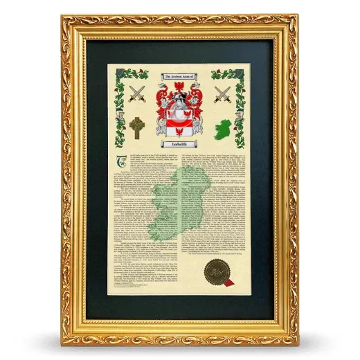 Ledwith Deluxe Armorial Framed - Gold