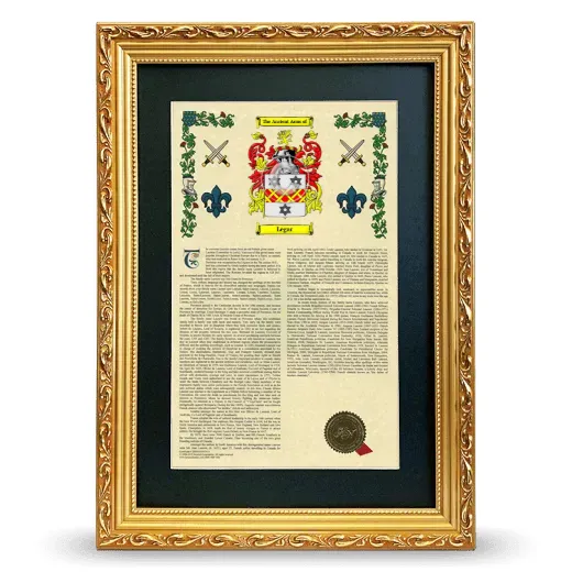 Legar Deluxe Armorial Framed - Gold