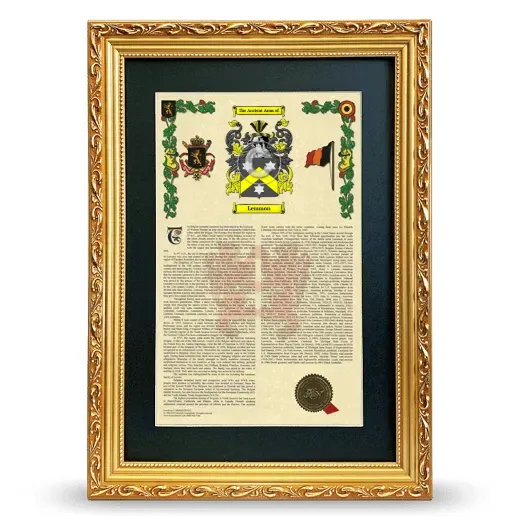 Lemmon Deluxe Armorial Framed - Gold