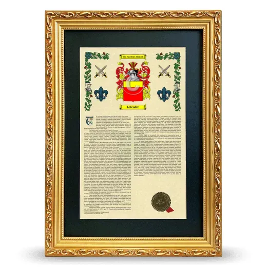Letendre Deluxe Armorial Framed - Gold