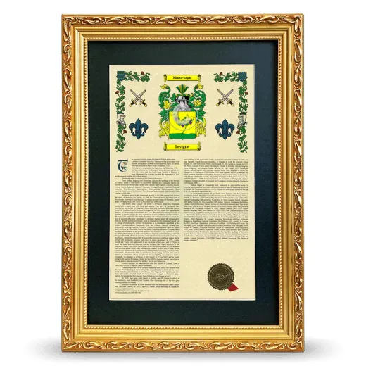 Levigne Deluxe Armorial Framed - Gold