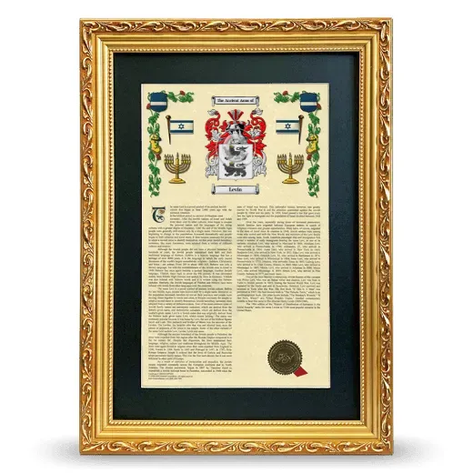 Levin Deluxe Armorial Framed - Gold
