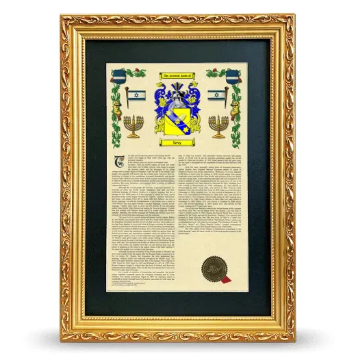 Levy Deluxe Armorial Framed - Gold