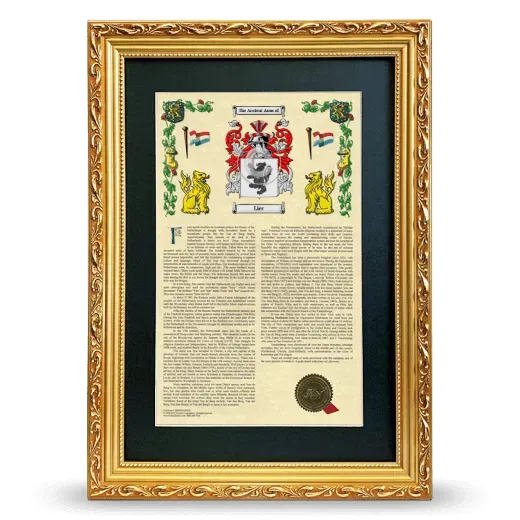 Lier Deluxe Armorial Framed - Gold