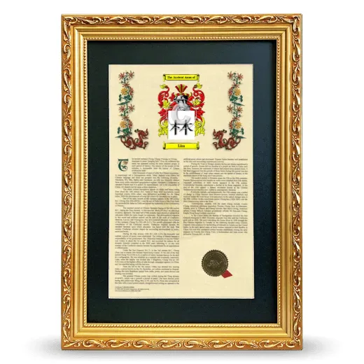 Lim Deluxe Armorial Framed - Gold