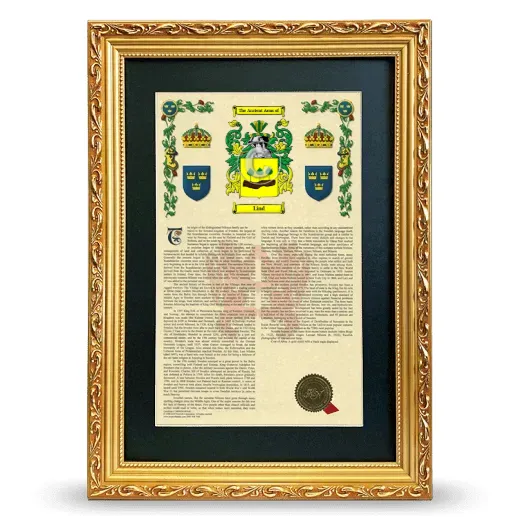 Lind Deluxe Armorial Framed - Gold