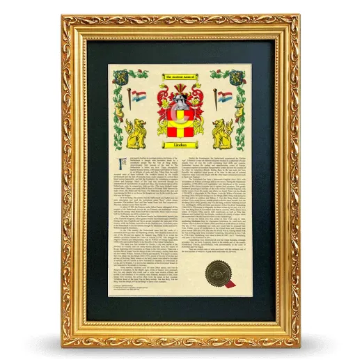 Lindon Deluxe Armorial Framed - Gold