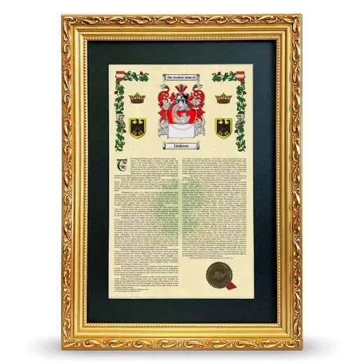 Linkous Deluxe Armorial Framed - Gold