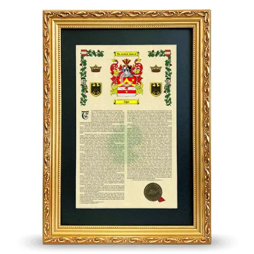 Lipe Deluxe Armorial Framed - Gold