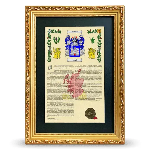 Lowd Deluxe Armorial Framed - Gold