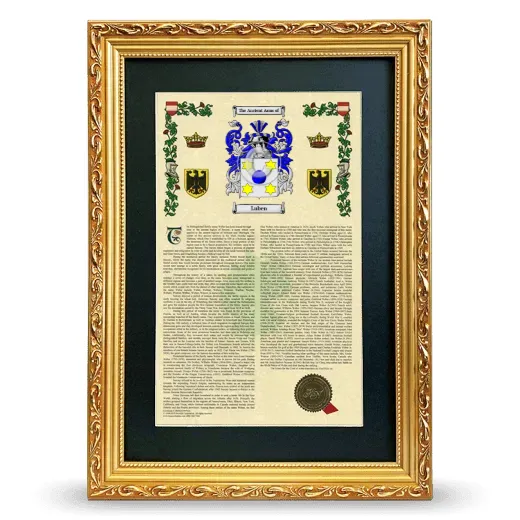 Luben Deluxe Armorial Framed - Gold
