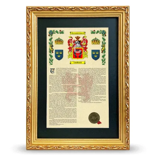 Lundmark Deluxe Armorial Framed - Gold