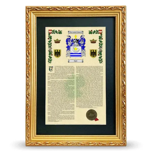 Lyer Deluxe Armorial Framed - Gold