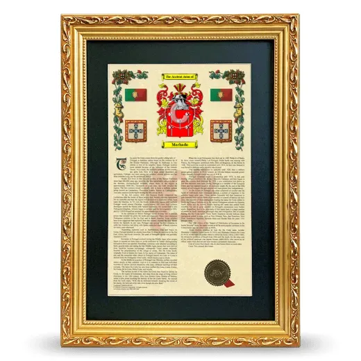 Machado Deluxe Armorial Framed - Gold