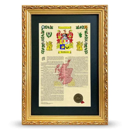 MacKintosh Deluxe Armorial Framed - Gold