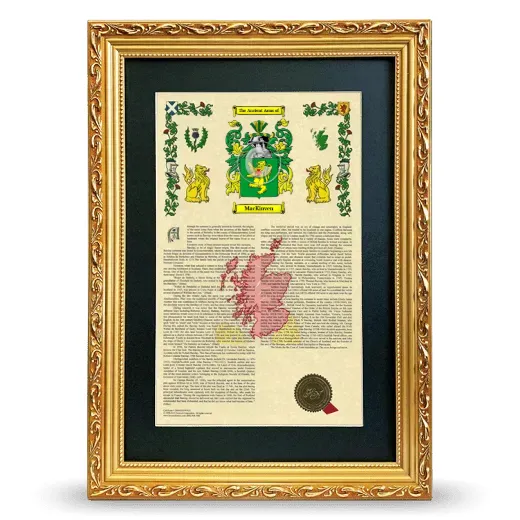 MacKinven Deluxe Armorial Framed - Gold