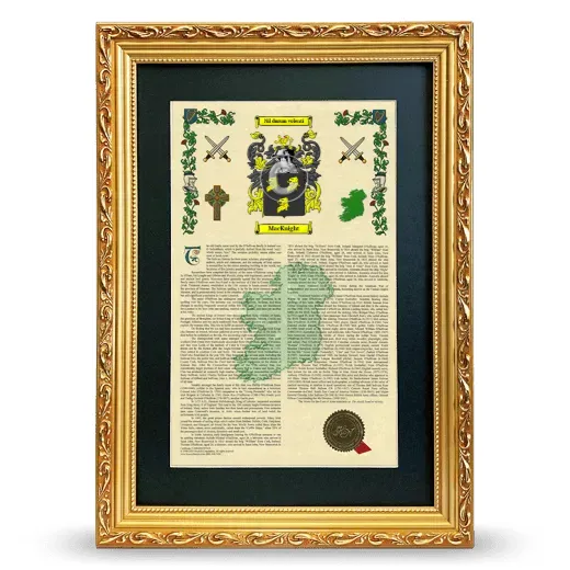 MacKnight Deluxe Armorial Framed - Gold