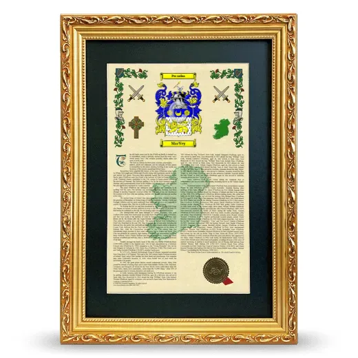 MacVey Deluxe Armorial Framed - Gold