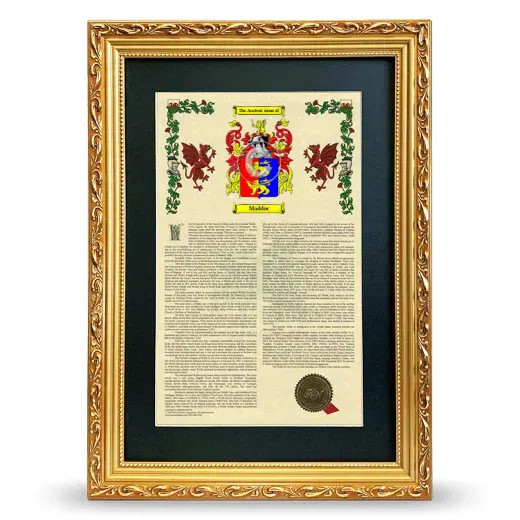 Maddoc Deluxe Armorial Framed - Gold
