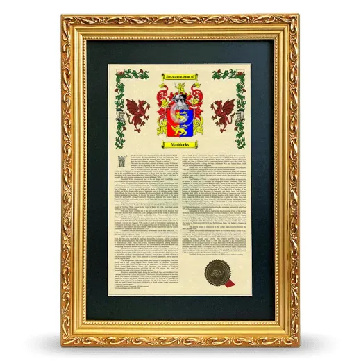 Maddocks Deluxe Armorial Framed - Gold