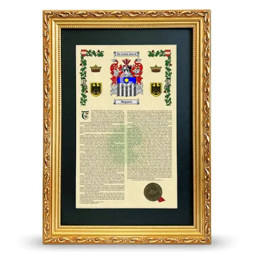 Magness Deluxe Armorial Framed - Gold