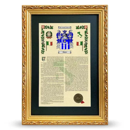 Magro Deluxe Armorial Framed - Gold