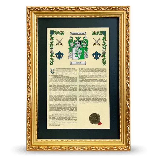 Mariel Deluxe Armorial Framed - Gold