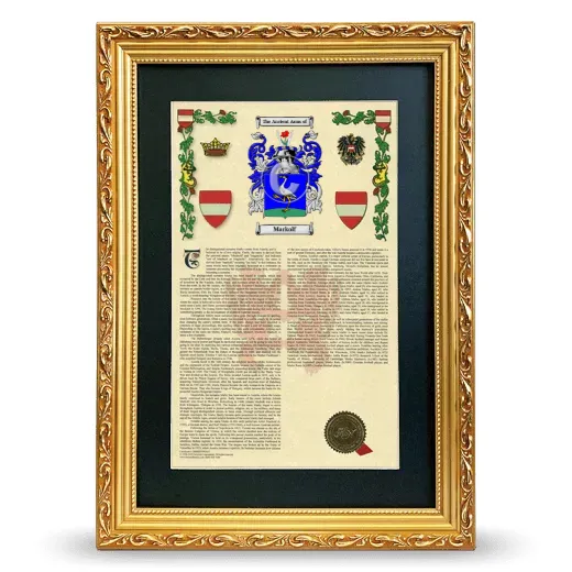 Markolf Deluxe Armorial Framed - Gold