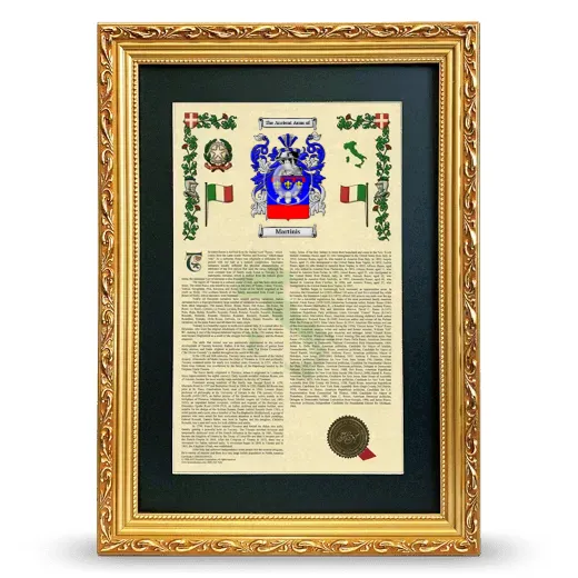 Martinis Deluxe Armorial Framed - Gold